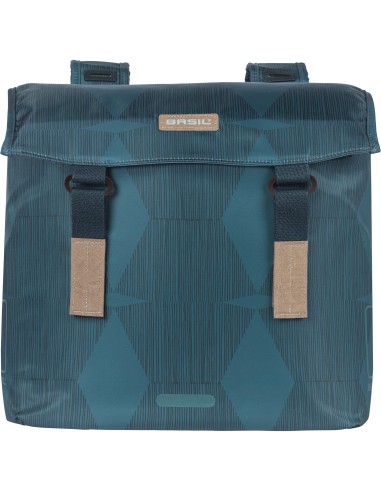 Basil fietstas dubbel Elegance estate blue 40-49L