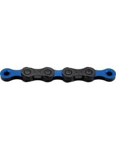 KMC ketting DLC12 black/blue 126s