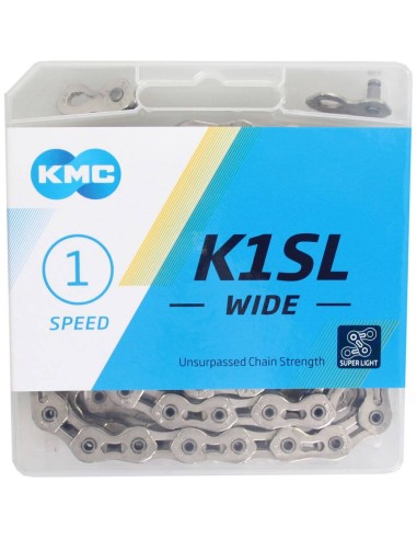 KMC ketting K1SL 1/8 wide silver 100s