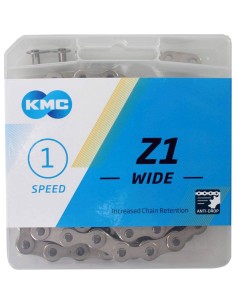 KMC ketting Z1 1/8 wide silver 112s