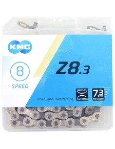 KMC ketting Z8 silver/grey 114s