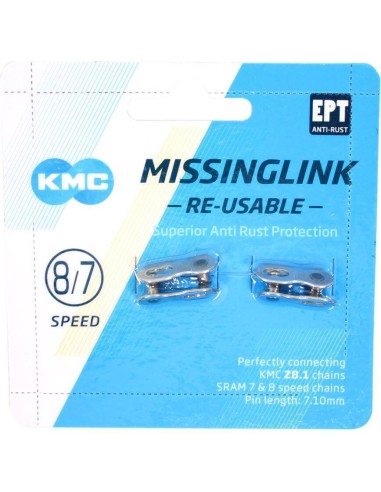 KMC missingLink 7/8R EPT silver 7,1mm op kaart (2)