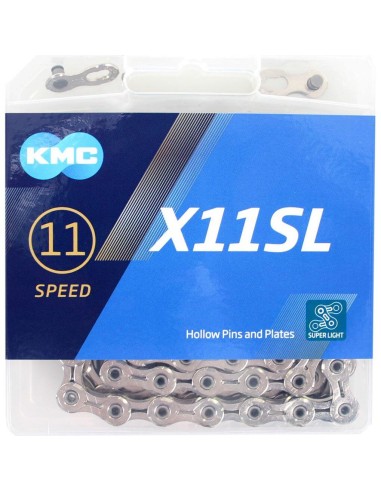 KMC ketting X11SL silver 118s