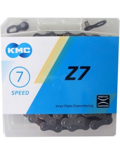 KMC ketting Z7 grey/brown 114s