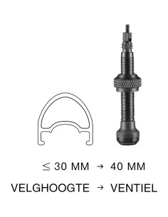 Schwalbe ventiel tubeless 40 mm set 2 stuks