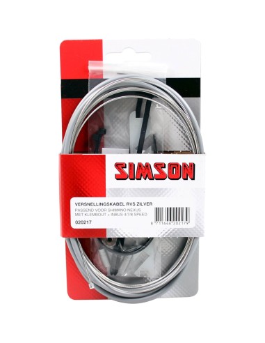 Simson versn kabel Nexus rvs zilver