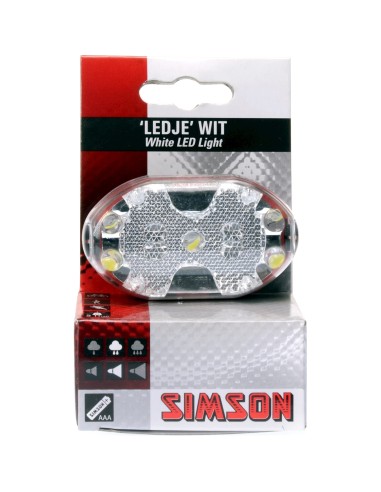 Simson koplamp 5 led batterij stuurbocht