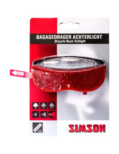 Simson achterlicht led batterij 80mm