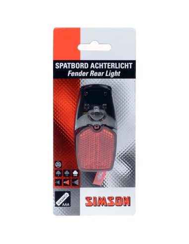 Simson achterlicht Led batterij spatbord