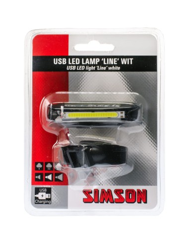 Simson koplamp Line usb 8 lux