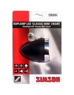 Simson koplamp Classic Mini batterij 4 lux