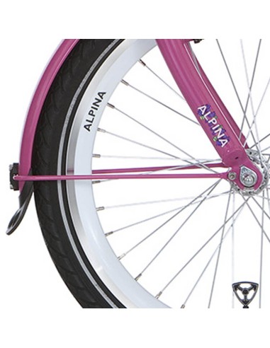 Alpina spatbordstang set 22 GP candy pink