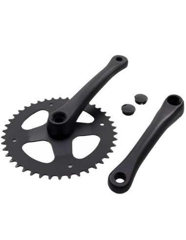 Cortina crankstel 42t 3/32 black matt