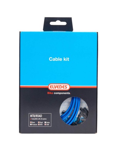 Elvedes schakel kabel kit ATB/RACE blauw