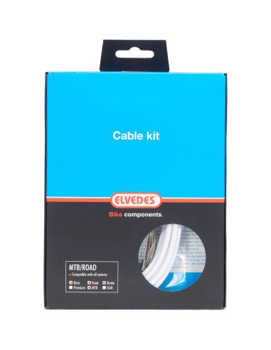 Elvedes remkabel kit ATB/RACE wit