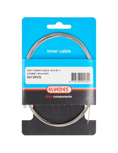 Elvedes schakel binnenkabel rvs 1.1mm nippel 4x4