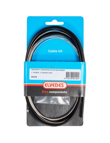 Elvedes schakel kabel Nexus rvs zwart