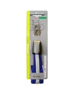 Widek triobinder 20 blauw/zilver