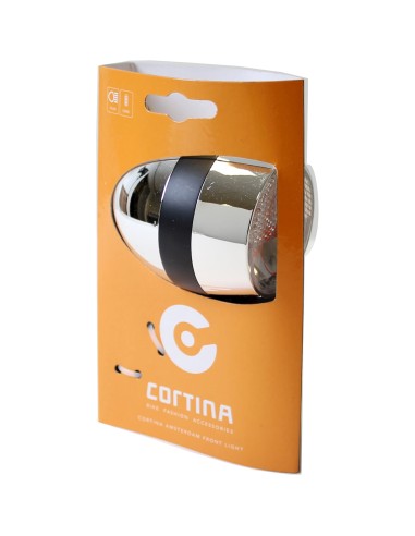 Cortina koplamp Amsterdam E-bike chroom/zwart