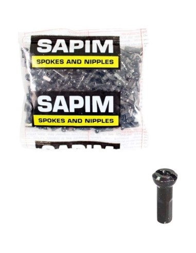 Sapim spaaknippel sp13 velg 14 zwart zak (100 stuks)