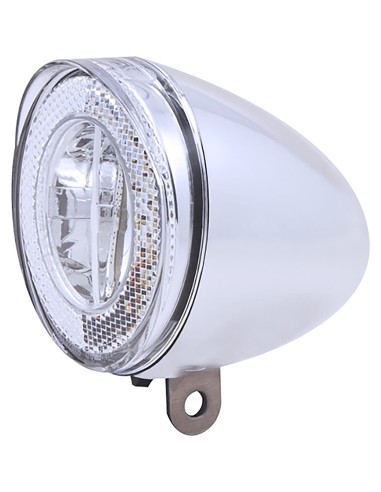 Spanninga koplamp Swingo Xb batterij 4 lux chroom