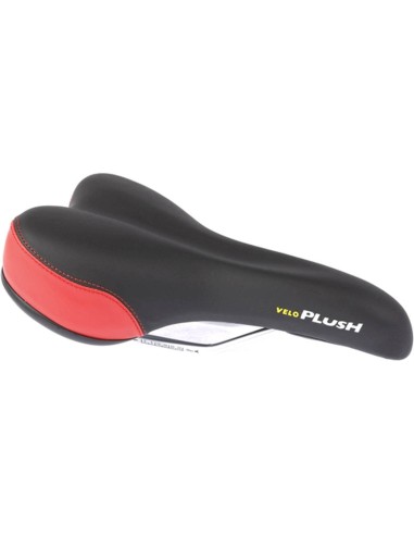 Velo zadel Plush Sport VL-3011 zwart/rood