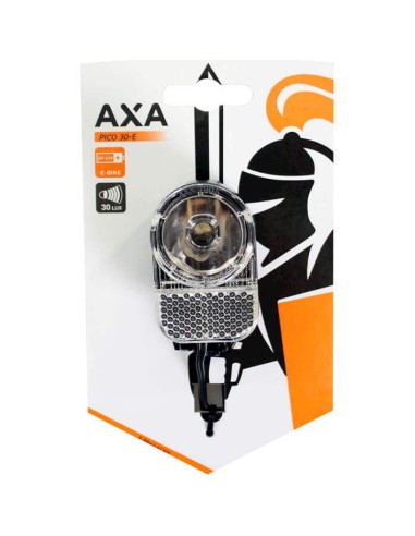 Axa koplamp Pico E-bike switch aan/uit 6-42v 30 lux zwart