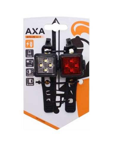 Axa verlichting set Niteline 44R usb