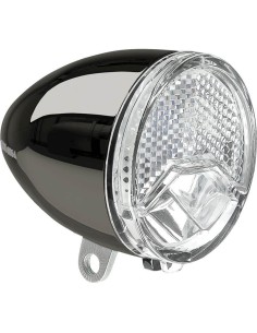 Axa koplamp 606 15 lux dynamo Auto dark chrome