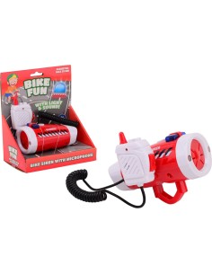 Bike Fun Brandweer sirene met fietslamp en microfoon