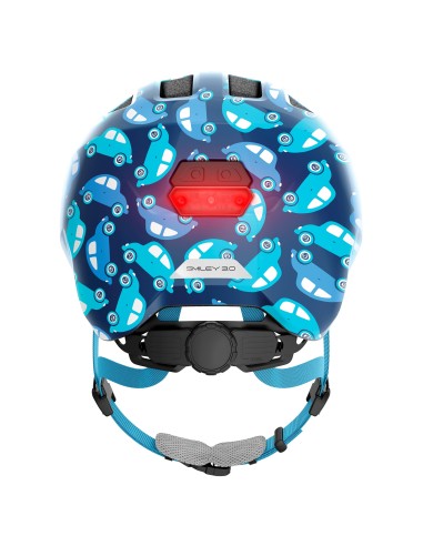 Abus helm Smiley 3.0 LED blue car S 45-50cm