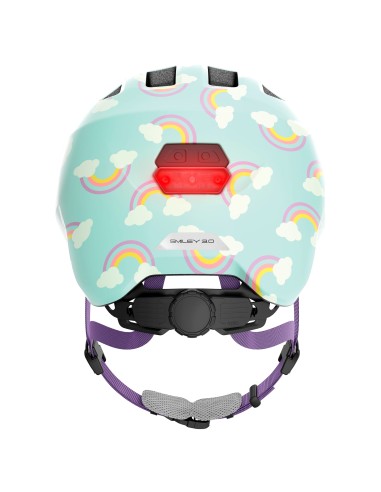 Abus helm Smiley 3.0 LED blue rainbow M 50-55cm