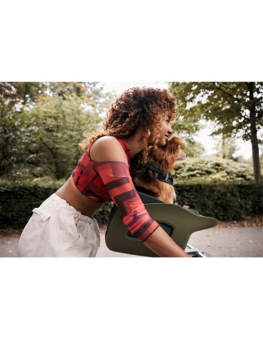 Kvisp hondenfietsmand met harnas M midnight gray