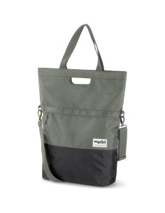 Urban Proof shoppertas recycled groen grijs 20L