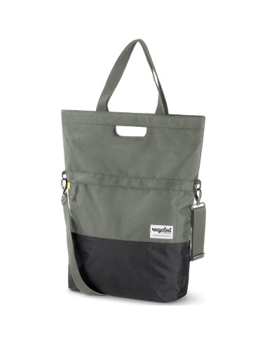 Urban Proof shoppertas recycled groen grijs 20L