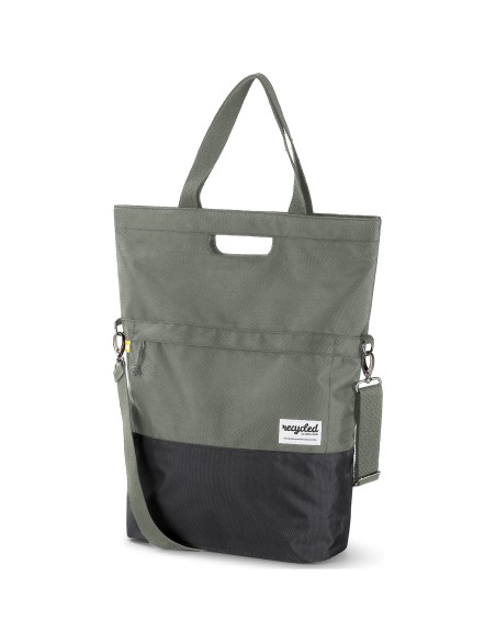 Urban Proof shoppertas recycled groen grijs 20L