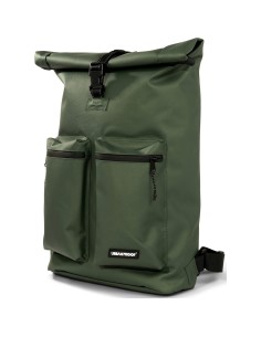 Urban Proof rugtas Rolltop backpack recycled groen 20L