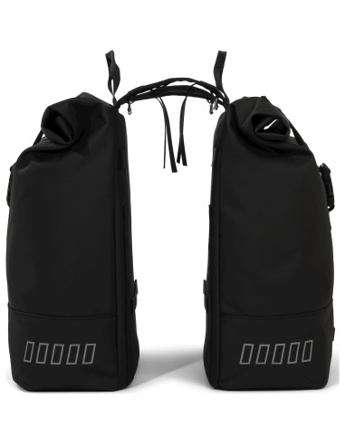 Urban Proof fietstas dubbel Rolltop bag recycled zwart 38L
