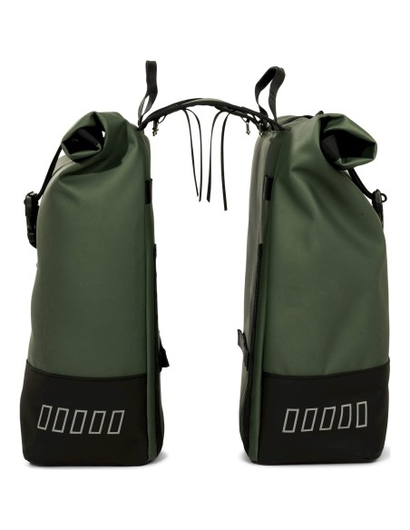 Urban Proof fietstas dubbel Rolltop bag recycled groen 38L