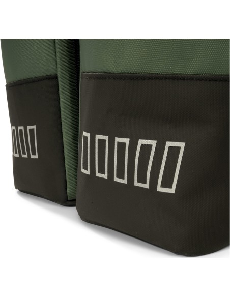 Urban Proof fietstas dubbel Rolltop bag recycled groen 38L