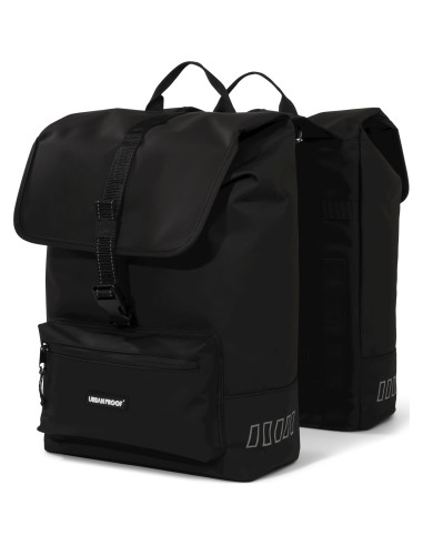 Urban Proof fietstas dubbel Cargo bag recycled zwart 38L
