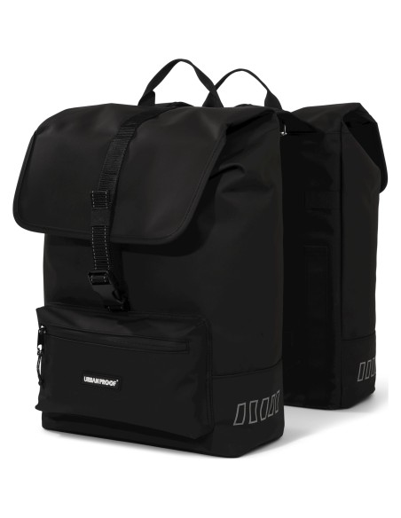 Urban Proof fietstas dubbel Cargo bag recycled zwart 38L
