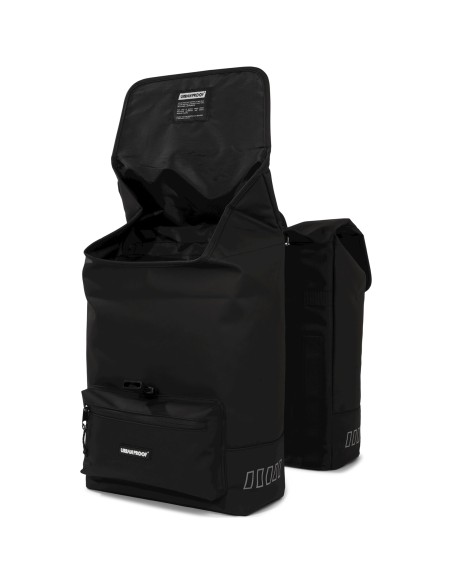 Urban Proof fietstas dubbel Cargo bag recycled zwart 38L