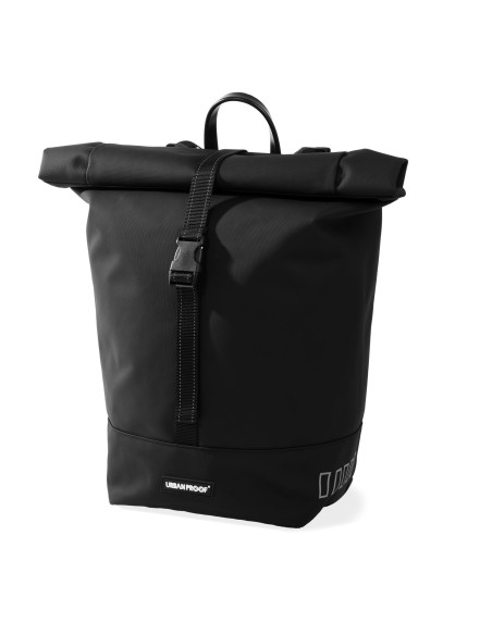 Urban Proof fietstas enkel Rolltop bag recycled zwart 20L