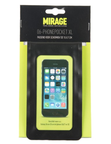 Mirage telefoonpocket XL zwart