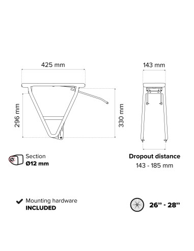 Polisport achterdrager HRP