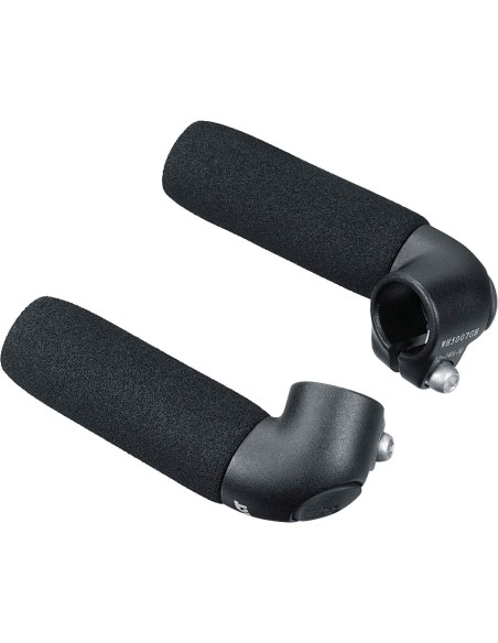 Ergotec bar-ends Touring S AL6061 zwart zand