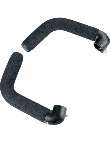 Ergotec bar-ends Touring AL6061 zwart zand