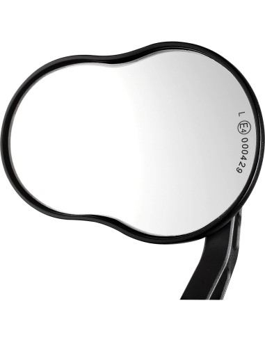 Ergotec spiegel M-99 aluminium E-nummer zwart zand