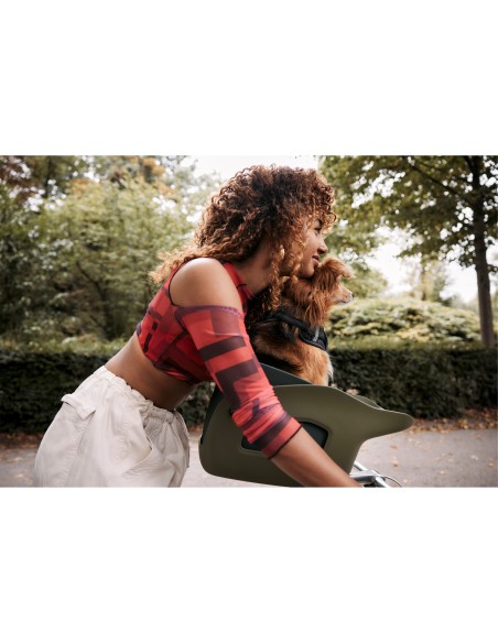 Kvisp hondenfietsmand met harnas S forest green